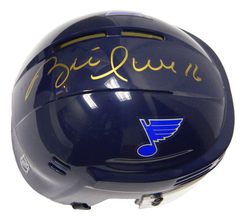 Brett Hull Signed St. Louis Blues Hockey Mini Helmet - HULMIN475 - Brett Hull Signed St. Louis Blues Hockey Mini Helmet product image