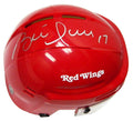 Brett Hull Signed Detroit Red Wings Hockey Mini Helmet - HULMIN476 - Brett Hull Signed Detroit Red Wings Hockey Mini Helmet product image