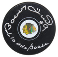 Bobby Hull Signed Chicago Blackhawks Logo Hockey Puck w/610 NHL Goals - HULPUC422 - Bobby Hull Signed Chicago Blackhawks Logo Hockey Puck w/610 NHL Goals product image
