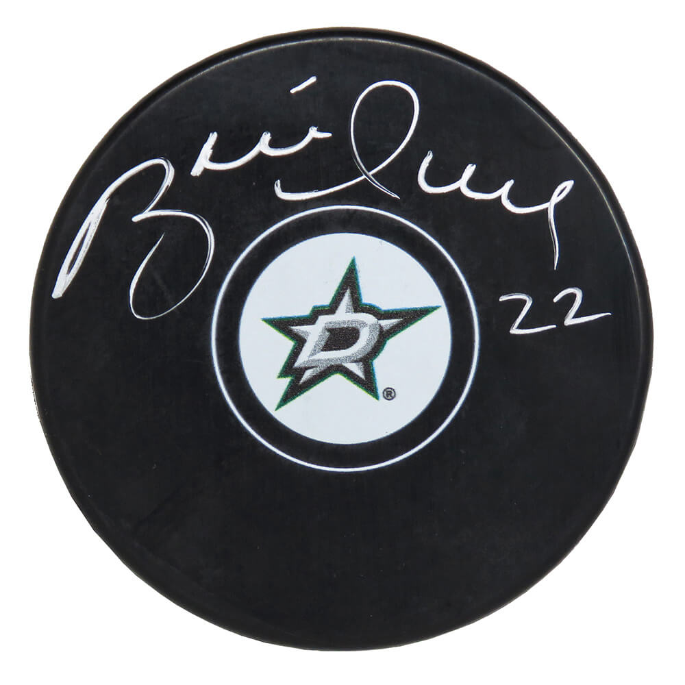 Brett Hull Signed Dallas Stars Logo Hockey Puck - HULPUC481 - Brett Hull Signed Dallas Stars Logo Hockey Puck product image