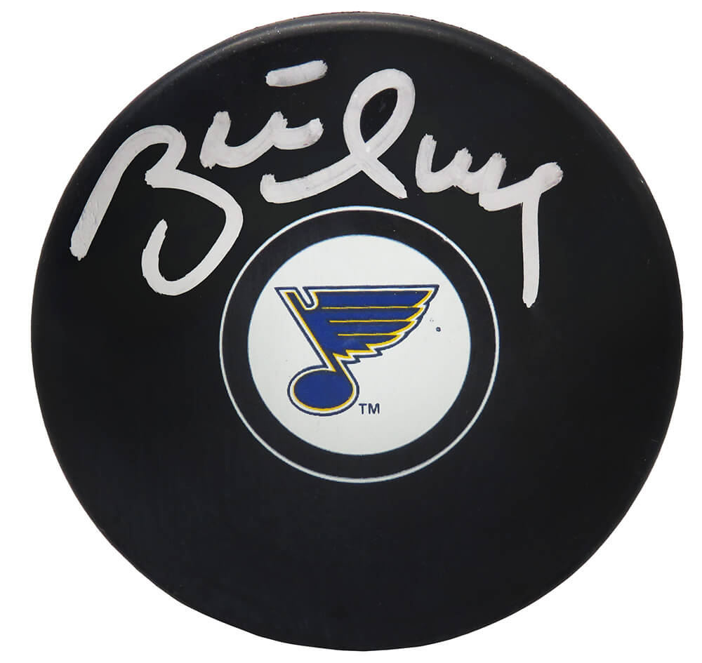 Brett Hull Signed St Louis Blue Logo Hockey Puck (JSA) - HULPUC487 - Brett Hull Signed St Louis Blue Logo Hockey Puck (JSA) product image