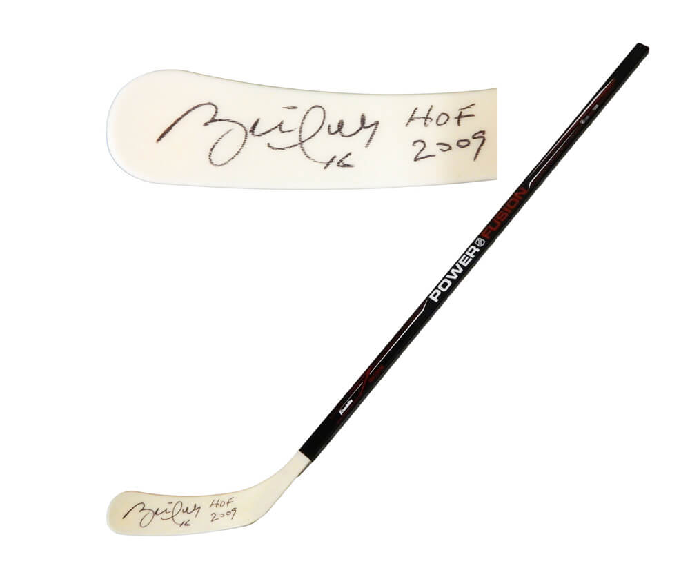 Brett Hull Signed Franklin Power Fusion Black & White 48 Inch Full Size Hockey Stick w/HOF 2009 - HULSTK476 - Brett Hull Signed Franklin Power Fusion Black & White 48 Inch Full Size Hockey Stick w/HOF 2009 product image