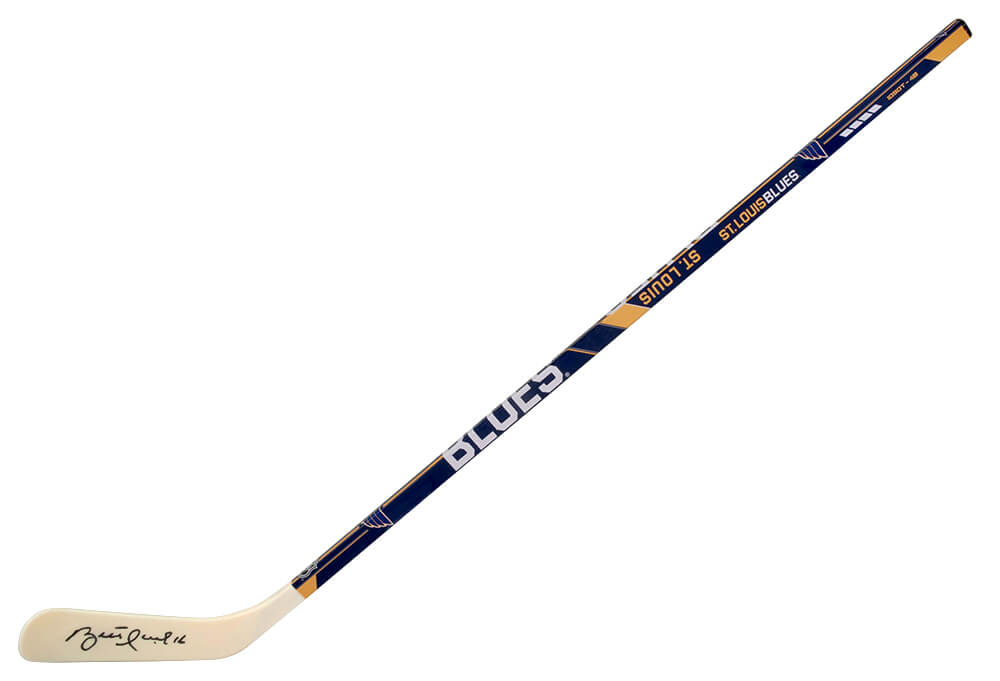 Brett Hull Signed Franklin St. Louis Blues Logo 48 Inch Full Size Hockey Stick - HULSTK482 - Brett Hull Signed Franklin St. Louis Blues Logo 48 Inch Full Size Hockey Stick product image