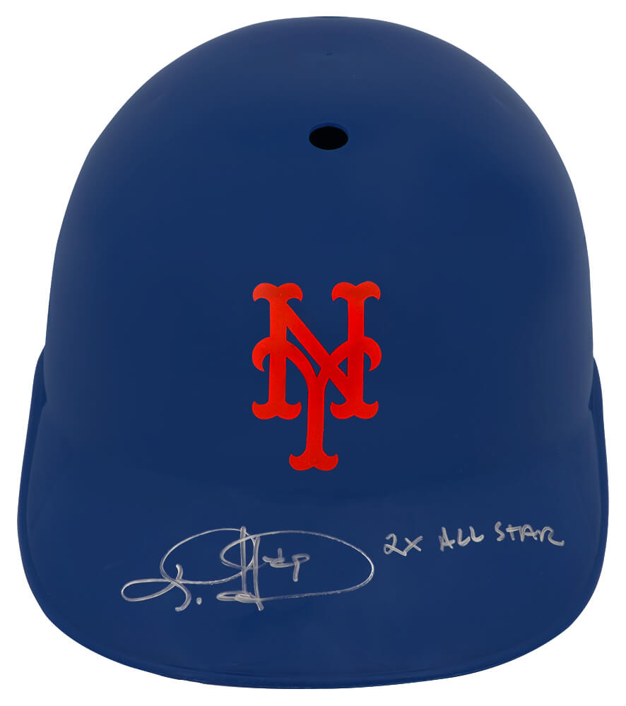 Todd Hundley Signed New York Mets Souvenir Replica Baseball Batting Helmet w/2x AS - HUNBTH110 - Todd Hundley Signed New York Mets Souvenir Replica Baseball Batting Helmet w/2x AS product image