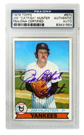 Jim 'Catfish' Hunter Signed New York Yankees 1979 Topps Trading Card #670 - (PSA Encapsulated) - HUNCAR101 - Jim 'Catfish' Hunter Signed New York Yankees 1979 Topps Trading Card #670 - (PSA Encapsulated) product image