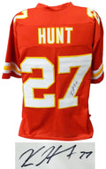 Kareem Hunt Signed Red Custom Football Jersey - HUNJRY300 - Kareem Hunt Signed Red Custom Football Jersey product image