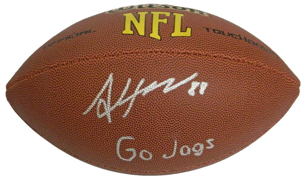 Allen Hurns Signed Wilson Touchdown Full Size NFL Football w/Go Jags - HURFTB301 - Allen Hurns Signed Wilson Touchdown Full Size NFL Football w/Go Jags product image