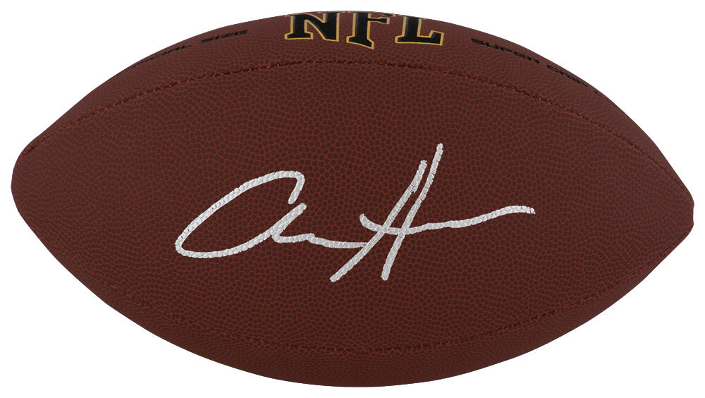 Aidan Hutchinson Signed Wilson Super Grip Full Size NFL Football - HUTFTB300 - Aidan Hutchinson Signed Wilson Super Grip Full Size NFL Football product image