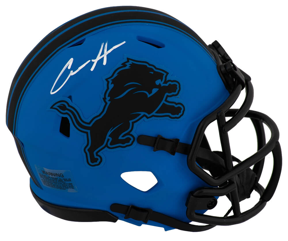 Aidan Hutchinson Signed Detroit Lions RAVE Riddell Speed Mini Helmet - HUTMIN301 - Aidan Hutchinson Signed Detroit Lions RAVE Riddell Speed Mini Helmet product image