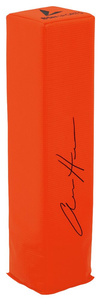 Aidan Hutchinson Signed BSN Orange Endzone Football Pylon - HUTPYL300 - Aidan Hutchinson Signed BSN Orange Endzone Football Pylon product image