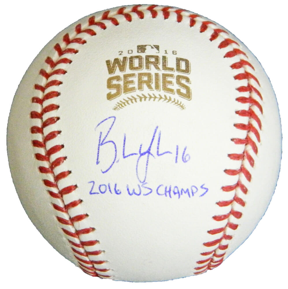 Brandon Hyde Signed Rawlings Official 2016 World Series Baseball w/2016 WS Champs - HYDBSB101 - Brandon Hyde Signed Rawlings Official 2016 World Series Baseball w/2016 WS Champs product image