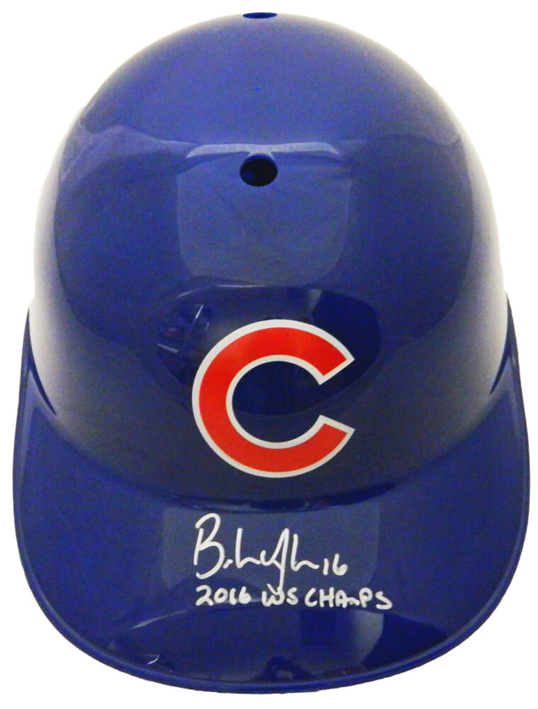 Brandon Hyde Signed Chicago Cubs Replica Batting Helmet w/2016 WS Champs - HYDBTH100 - Brandon Hyde Signed Chicago Cubs Replica Batting Helmet w/2016 WS Champs product image
