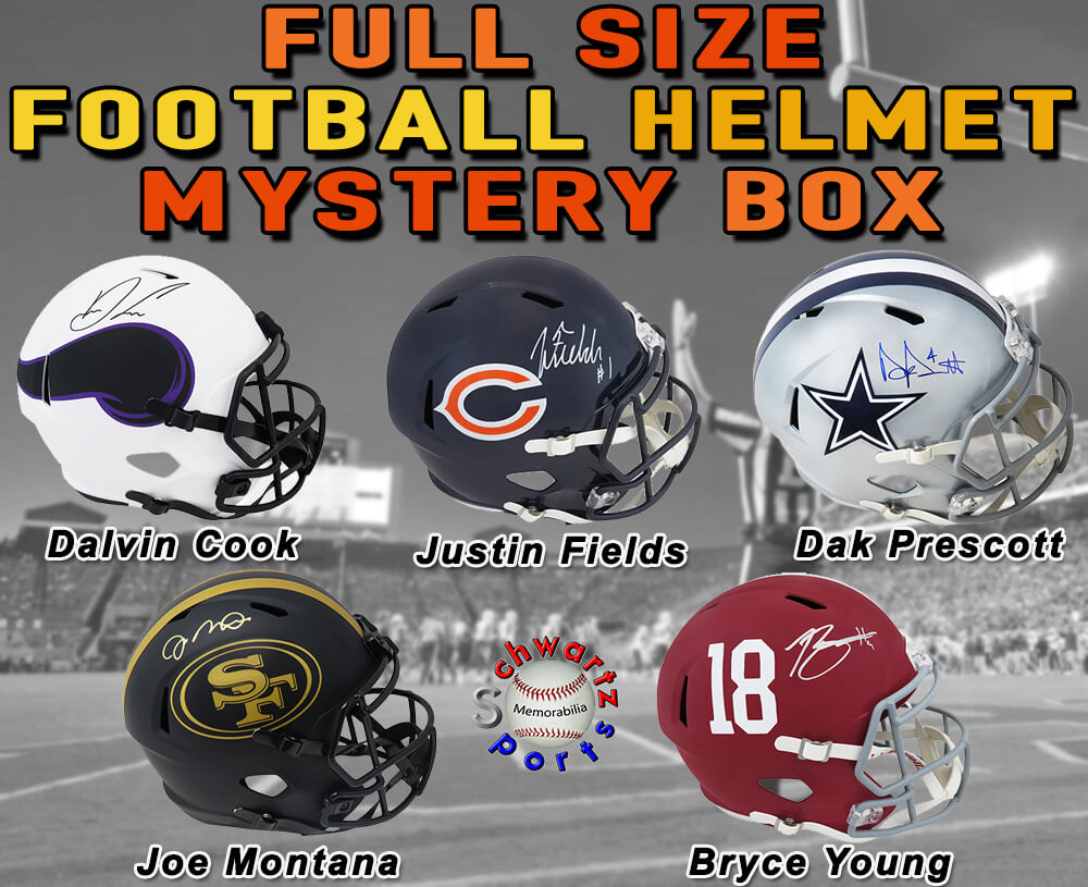 Schwartz Sports Football Star Signed Mystery Full Size Helmet - Series 27 (Limited to 50) - MYSREP327 - Schwartz Sports Football Star Signed Mystery Full Size Helmet - Series 27 (Limited to 50) product image