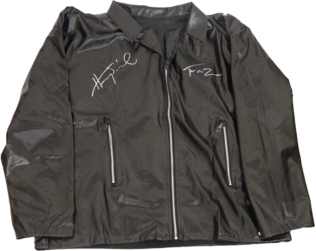 Henry Winkler Signed Black Costume Biker Jacket w/Fonz - WINJRY501 - Henry Winkler Signed Black Costume Biker Jacket w/Fonz product image