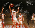 2005 Illinois Fighting Illini Team Signed Basketball Starting Five Spotlight Action 16x20 w/6-Sigs, 3-Insciptions - ILL16P200 - 2005 Illinois Fighting Illini Team Signed Basketball Starting Five Spotlight Action 16x20 w/6-Sigs, 3-Insciptions product image