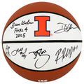 2005 Illinois Fighting Illini Team Signed Illinois Logo Brands Basketball w/6-Sigs & 2005 Final 4 - ILLBSK202 - 2005 Illinois Fighting Illini Team Signed Illinois Logo Brands Basketball w/6-Sigs & 2005 Final 4 product image