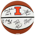 2005 Illinois Fighting Illini Team Signed Illinois Logo Brands Basketball w/6-Sigs, 4-Inscriptions - ILLBSK203 - 2005 Illinois Fighting Illini Team Signed Illinois Logo Brands Basketball w/6-Sigs, 4-Inscriptions product image