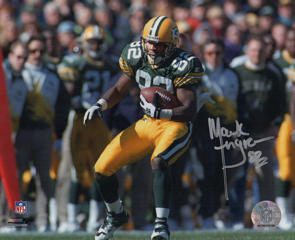 Mark Ingram Signed Green Bay Packers Green Jersey Action 8x10 Photo - ING08P310 - Mark Ingram Signed Green Bay Packers Green Jersey Action 8x10 Photo product image