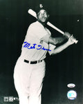 Monte Irvin Signed Newark Eagles B&W Swing Pose 8x10 Photo - IRV08P101 - Monte Irvin Signed Newark Eagles B&W Swing Pose 8x10 Photo product image