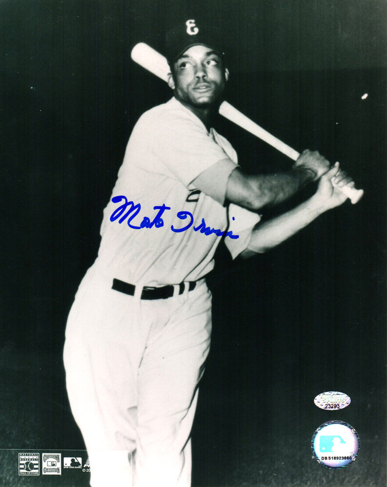 Monte Irvin Signed Newark Eagles B&W Swing Pose 8x10 Photo - IRV08P101 - Monte Irvin Signed Newark Eagles B&W Swing Pose 8x10 Photo product image