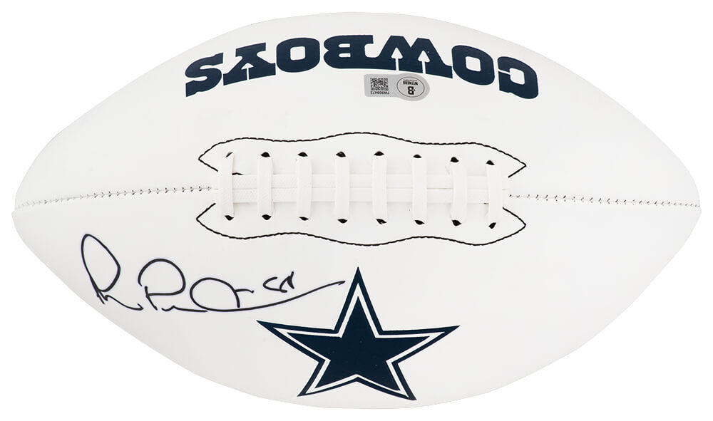 Michael Irvin Signed Dallas Cowboys Franklin White Logo Football - (Beckett) - IRVFTB304 - Michael Irvin Signed Dallas Cowboys Franklin White Logo Football - (Beckett) product image