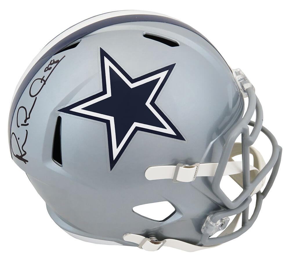 Michael Irvin Signed Dallas Cowboys Riddell Full Size Speed Replica Helmet - (Beckett) - IRVREP300 - Michael Irvin Signed Dallas Cowboys Riddell Full Size Speed Replica Helmet - (Beckett) product image