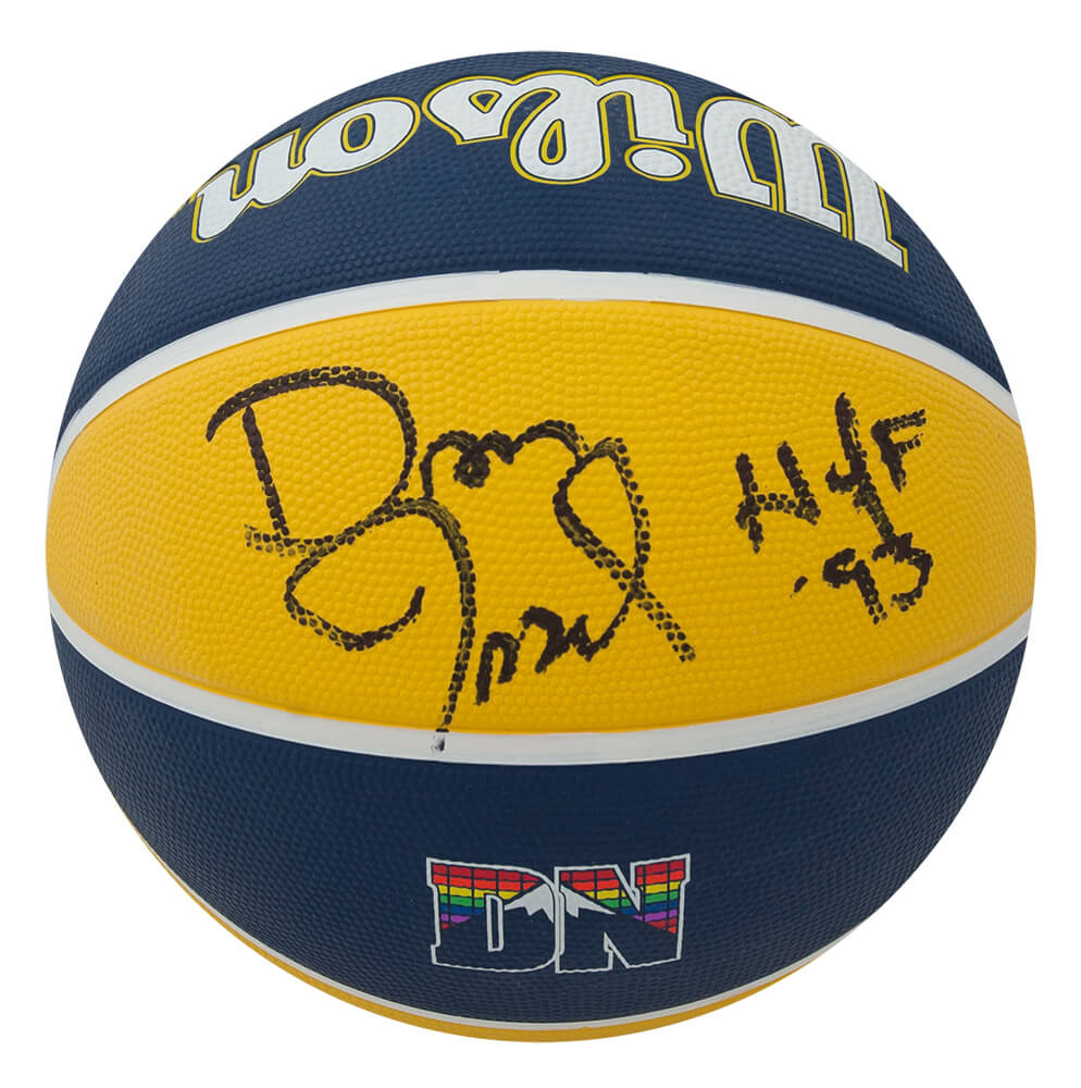 Dan Issel Signed Denver Nuggets Wilson The City Full Size Basketball w/HOF'93 - ISSBSK208 - Dan Issel Signed Denver Nuggets Wilson The City Full Size Basketball w/HOF'93 product image