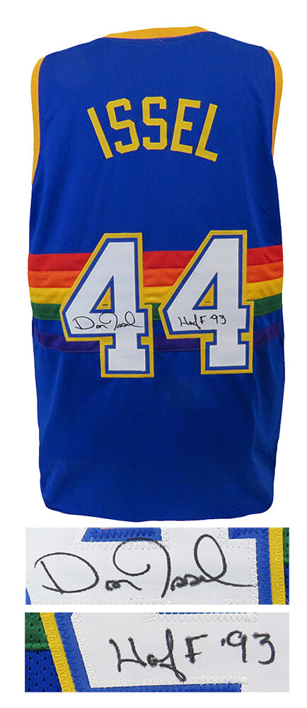 Dan Issel Signed Blue Throwback Custom Basketball Jersey w/HOF'93 - ISSJRY200 - Dan Issel Signed Blue Throwback Custom Basketball Jersey w/HOF'93 product image