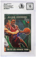 Allen Iverson Signed Philadelphia 76ers 1997 Score Board Rookie Basketball Card #73 (Beckett - Auto Grade 10) - IVECAR202 - Allen Iverson Signed Philadelphia 76ers 1997 Score Board Rookie Basketball Card #73 (Beckett - Auto Grade 10) product image