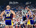 Kareem Abdul-Jabbar & Magic Johnson Dual Signed Los Angeles Lakers 16x20 Photo - JAB16P240 - Kareem Abdul-Jabbar & Magic Johnson Dual Signed Los Angeles Lakers 16x20 Photo product image