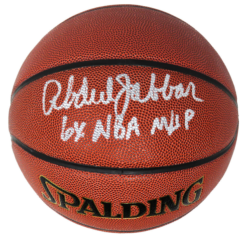 Kareem Abdul-Jabbar Signed Spalding NBA Indoor/Outdoor Basketball w/6x NBA MVP - JABBSK211 - Kareem Abdul-Jabbar Signed Spalding NBA Indoor/Outdoor Basketball w/6x NBA MVP product image