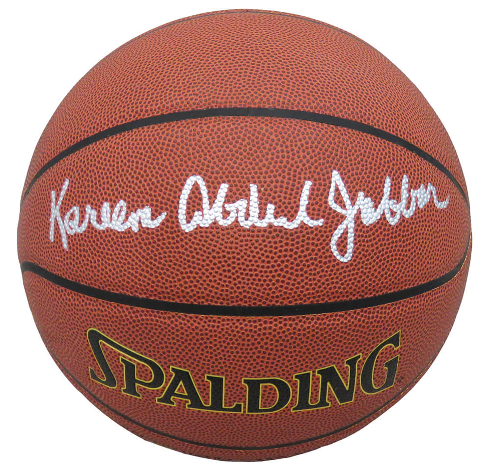 Kareem Abdul-Jabbar Signed (Full Name Signature) Spalding Indoor/Outdoor NBA Basketball - JABBSK217 - Kareem Abdul-Jabbar Signed (Full Name Signature) Spalding Indoor/Outdoor NBA Basketball product image