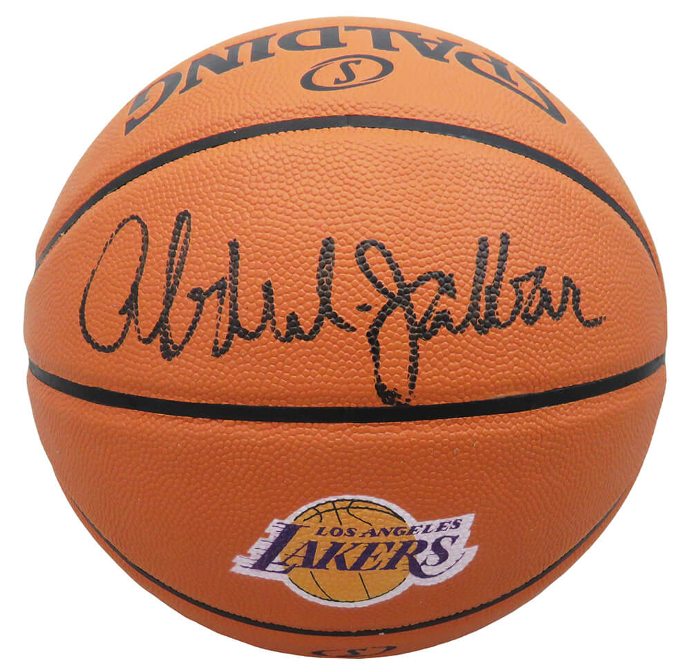 Kareem Abdul-Jabbar Signed Spalding Los Angeles Lakers Logo Game Series NBA Basketball - JABBSK220 - Kareem Abdul-Jabbar Signed Spalding Los Angeles Lakers Logo Game Series NBA Basketball product image