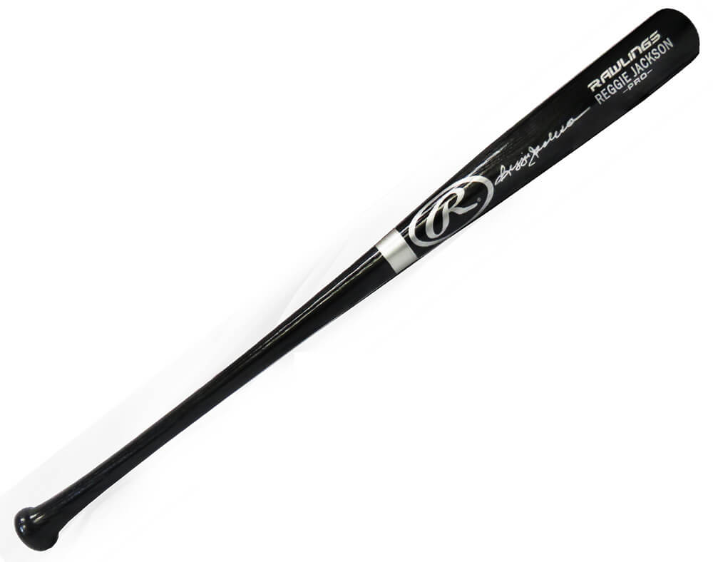 Reggie Jackson Signed Rawlings Pro Black Name Engraved Baseball Bat (PSA/DNA) - JACBAT110 - Reggie Jackson Signed Rawlings Pro Black Name Engraved Baseball Bat (PSA/DNA) product image