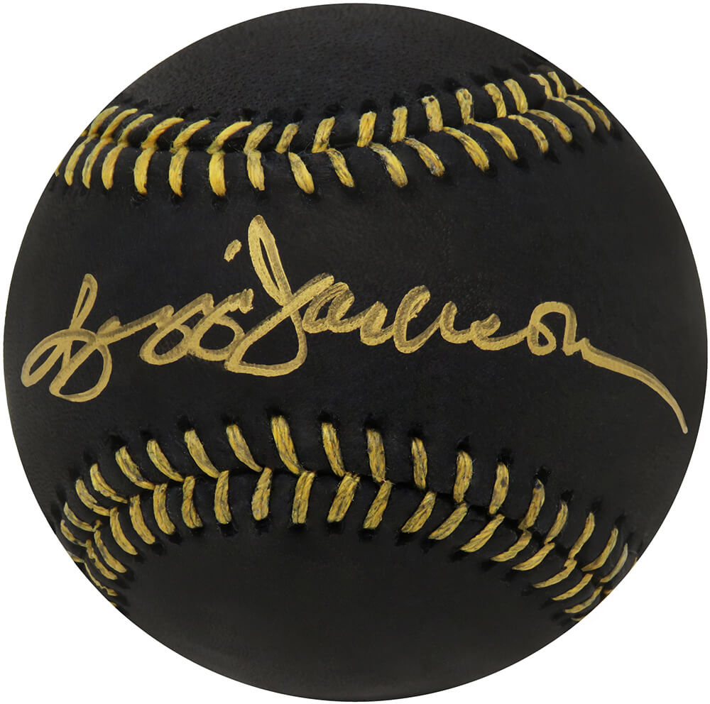 Reggie Jackson Signed Rawlings Official Black MLB Baseball - JACBSB106 - Reggie Jackson Signed Rawlings Official Black MLB Baseball product image