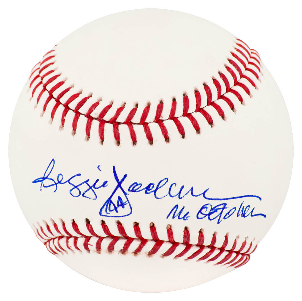 Reggie Jackson Signed Rawlings Official MLB Baseball w/Mr. October - JACBSB107 - Reggie Jackson Signed Rawlings Official MLB Baseball w/Mr. October product image