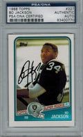 Bo Jackson Signed Raiders 1988 Topps Rookie Card #327 - PSA/DNA - JACCAR300 - Bo Jackson Signed Raiders 1988 Topps Rookie Card #327 - PSA/DNA product image