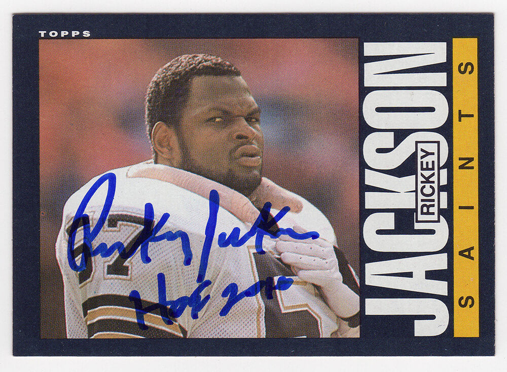 Rickey Jackson Signed New Orleans Saints 1985 Topps Football Trading Card #106 w/HOF 2010 - JACCAR312 - Rickey Jackson Signed New Orleans Saints 1985 Topps Football Trading Card #106 w/HOF 2010 product image