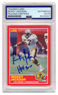 Rickey Jackson Signed New Orleans Saints 1989 Score Football Card #136 w/HOF 2010 (PSA Encapsulated) - JACCAR314 - Rickey Jackson Signed New Orleans Saints 1989 Score Football Card #136 w/HOF 2010 (PSA Encapsulated) product image