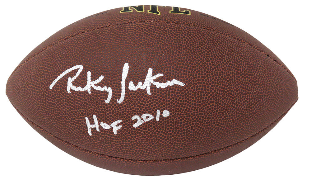 Rickey Jackson Signed Wilson Super Grip Full Size NFL Football w/HOF 2010 - JACFTB322 - Rickey Jackson Signed Wilson Super Grip Full Size NFL Football w/HOF 2010 product image