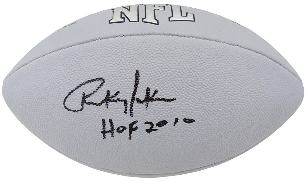 Rickey Jackson Signed Wilson MVP Silver Full Size Football w/HOF 2010 - JACFTB324 - Rickey Jackson Signed Wilson MVP Silver Full Size Football w/HOF 2010 product image