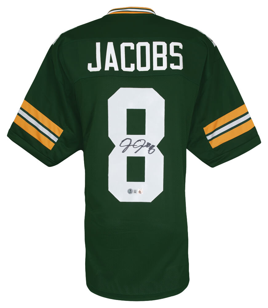Josh Jacobs Signed Green Custom Football Jersey - (Beckett) - JACJRY315 - Josh Jacobs Signed Green Custom Football Jersey - (Beckett) product image