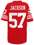 Rickey Jackson Signed Red Custom Football Jersey w/HOF 2010 - JACJRY320 - Rickey Jackson Signed Red Custom Football Jersey w/HOF 2010 product image
