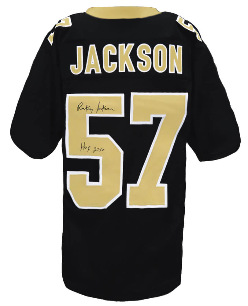 Rickey Jackson Signed Black Custom Football Jersey w/HOF 2010 - JACJRY321 - Rickey Jackson Signed Black Custom Football Jersey w/HOF 2010 product image