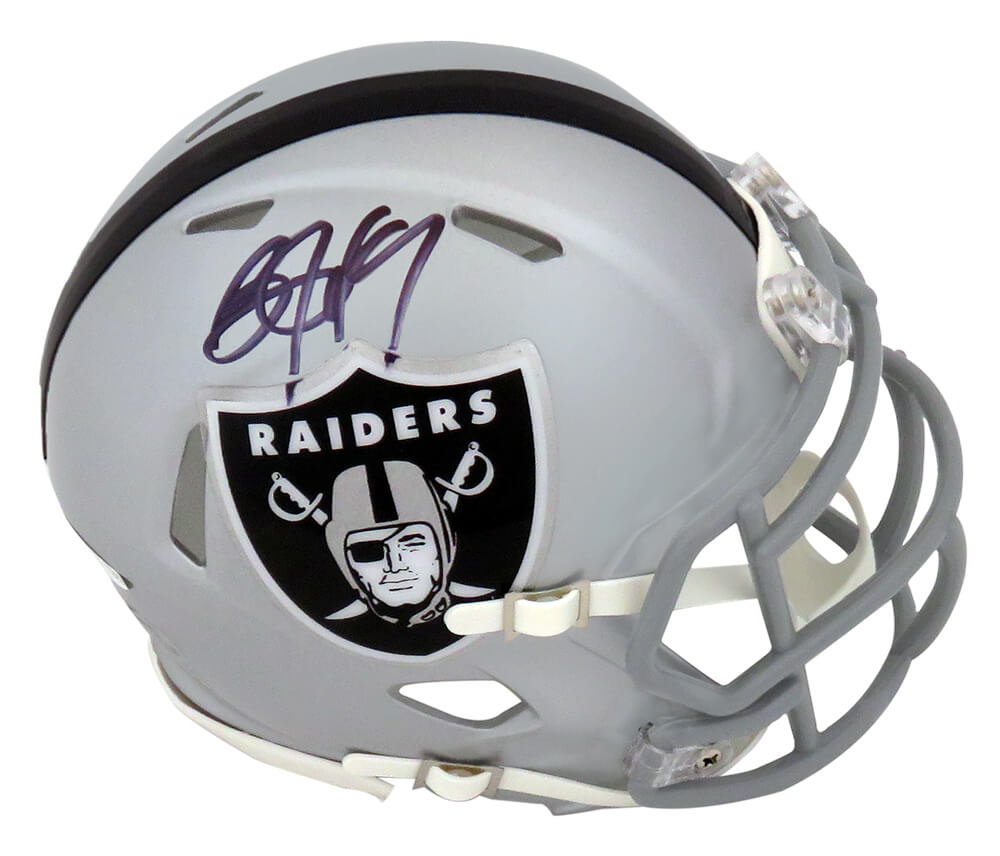 Bo Jackson Signed Raiders Riddell Speed Replica Mini Helmet (Beckett) - JACMIN307 - Bo Jackson Signed Raiders Riddell Speed Replica Mini Helmet (Beckett) product image