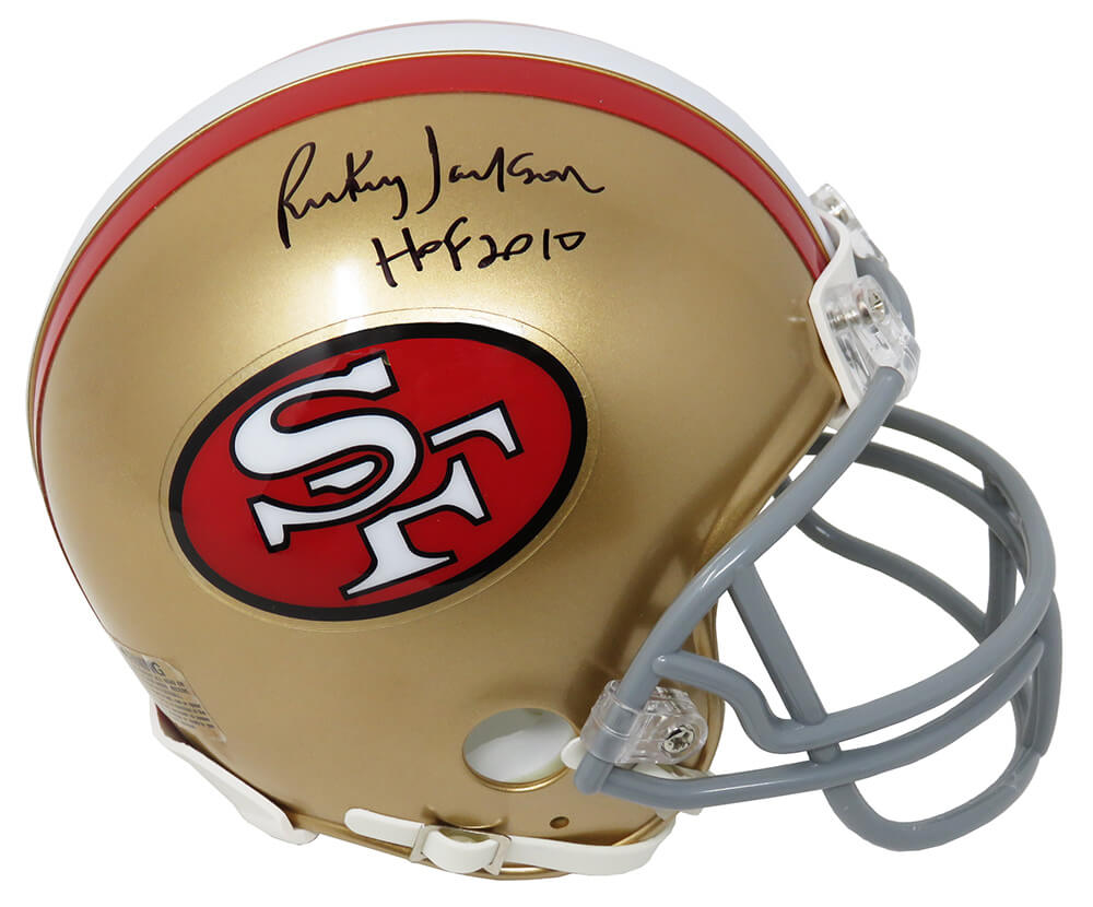 Rickey Jackson Signed 49ers Riddell Mini Helmet w/HOF 2010 - JACMIN323 - Rickey Jackson Signed 49ers Riddell Mini Helmet w/HOF 2010 product image