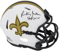 Rickey Jackson Signed New Orleans Saints Lunar Eclipse Riddell Speed Mini Helmet w/HOF 2010 - JACMIN327 - Rickey Jackson Signed New Orleans Saints Lunar Eclipse Riddell Speed Mini Helmet w/HOF 2010 product image