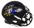 Lamar Jackson Signed Baltimore Ravens Riddell Speed Mini Helmet (JSA) - JACMIN343 - Lamar Jackson Signed Baltimore Ravens Riddell Speed Mini Helmet (JSA) product image