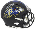 Lamar Jackson Signed Ravens Riddell Speed Mini Helmet (JSA COA) - JACMIN345 - Lamar Jackson Signed Ravens Riddell Speed Mini Helmet (JSA COA) product image