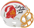 Dexter Jackson Signed Tampa Bay Buccaneers White Throwback Riddell Speed Mini Helmet w/SB XXXVII MVP - JACMIN350 - Dexter Jackson Signed Tampa Bay Buccaneers White Throwback Riddell Speed Mini Helmet w/SB XXXVII MVP product image